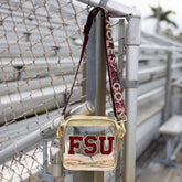 FSU Clear Stadium Bag Florida State Game Day Sequin Strap Purse Garnet Gold Crossbody Clear Approved bag Team Spirit bag Concert clear bag
