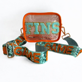 Miami Dolphins Game Day Crossbody Bag with Beaded Strap