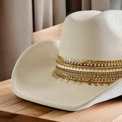 Custom Bride Cowgirl hat Country bride Western Bachelorette cowboy hat Personalized cowgirl hat Bride to be cowboy hat Vegan suede cowboy