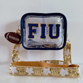 Gameday bag FIU game day bag Clear bag Stadium bag Tailgate bag Florida International University Beaded strap White clear Gameday bag