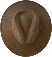 Custom western chic fedora Wide Brim Hat Luxury Fashion rancher hat Personalized Custom Gift Festival hat Elegant Boho Style Accessory denim