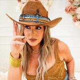 Cowboy Hat Western Glam cowgirl Handmade Cowgirl hat Country music Rodeo hat Fashion statement hat Republican gift Custom Cowboy hat Burnt cowboy