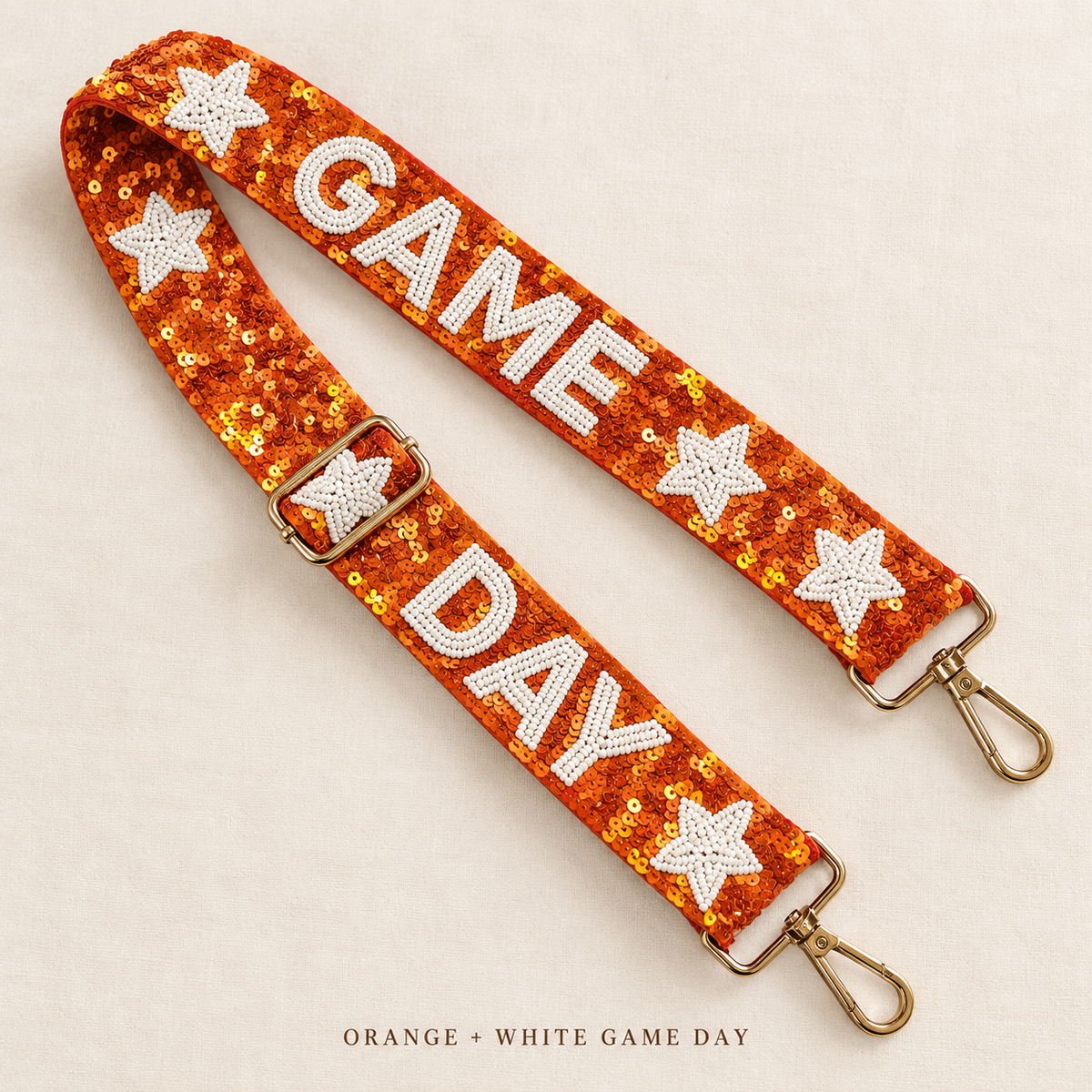 Sequin gameday strap Game day purse strap Stadium purse strap Go noles Strap Gameday accessory College bag strap Florida State sequin strap