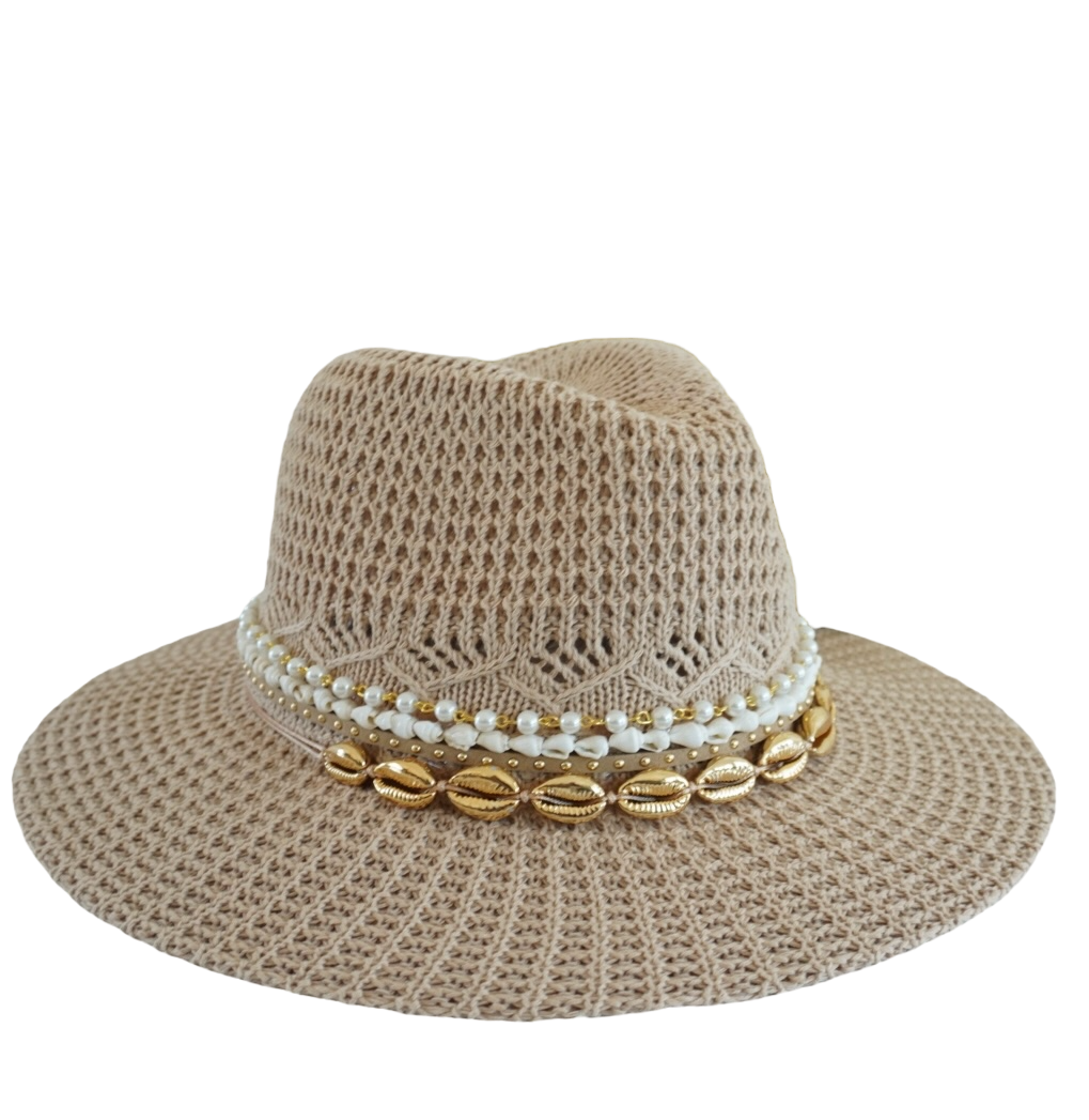 Beach Summer Fedora Panama hat Honeymoon Embellished Boho Festival Vacation Cruise Tropical Island Resort Wear Coastal Boutique Island Hat
