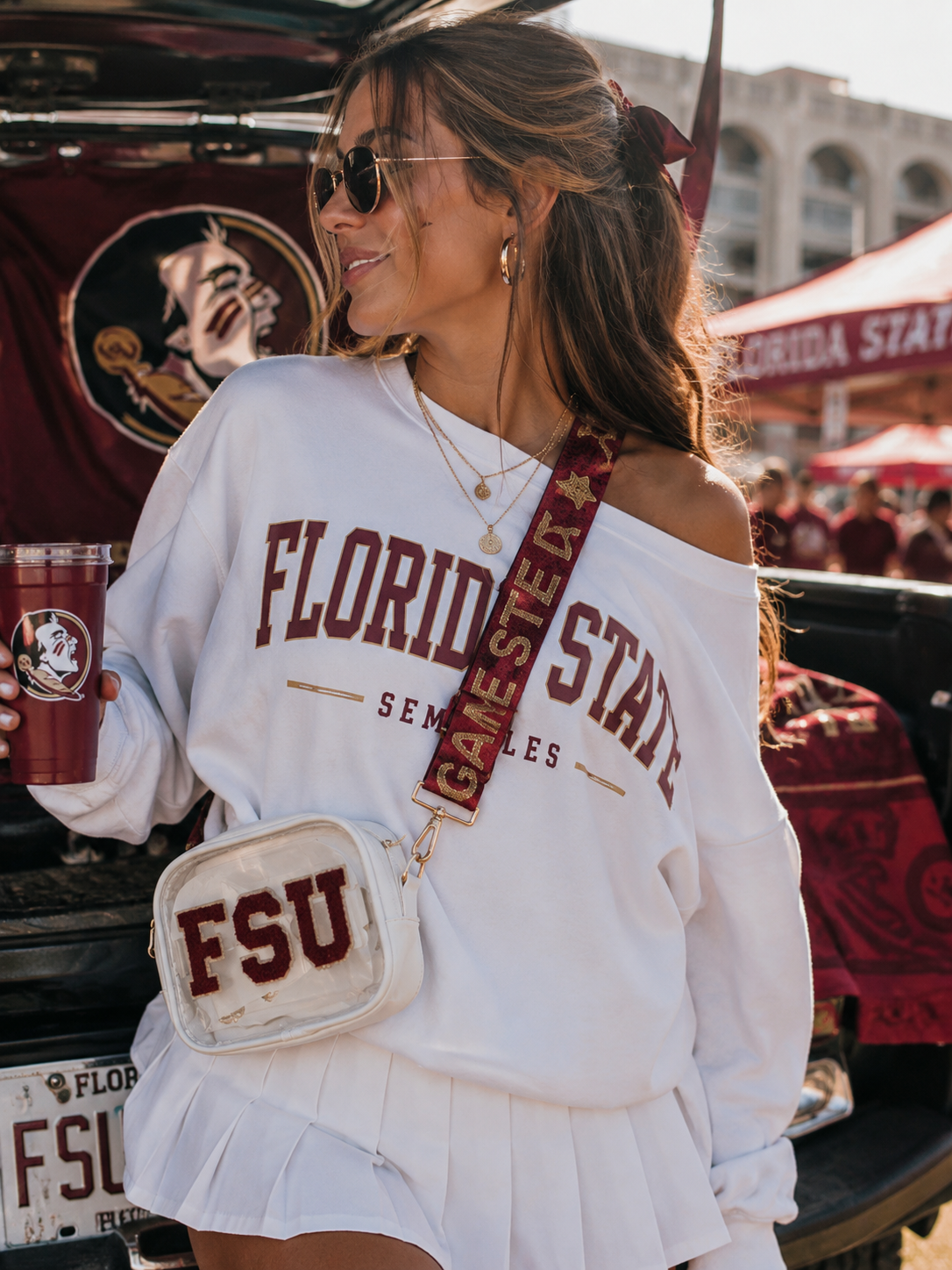 College Fanny pack Clear bum bag Custom Waist bag Clear crossbody bag College belt bag Clear Sports Waist pouch School Spirit purse