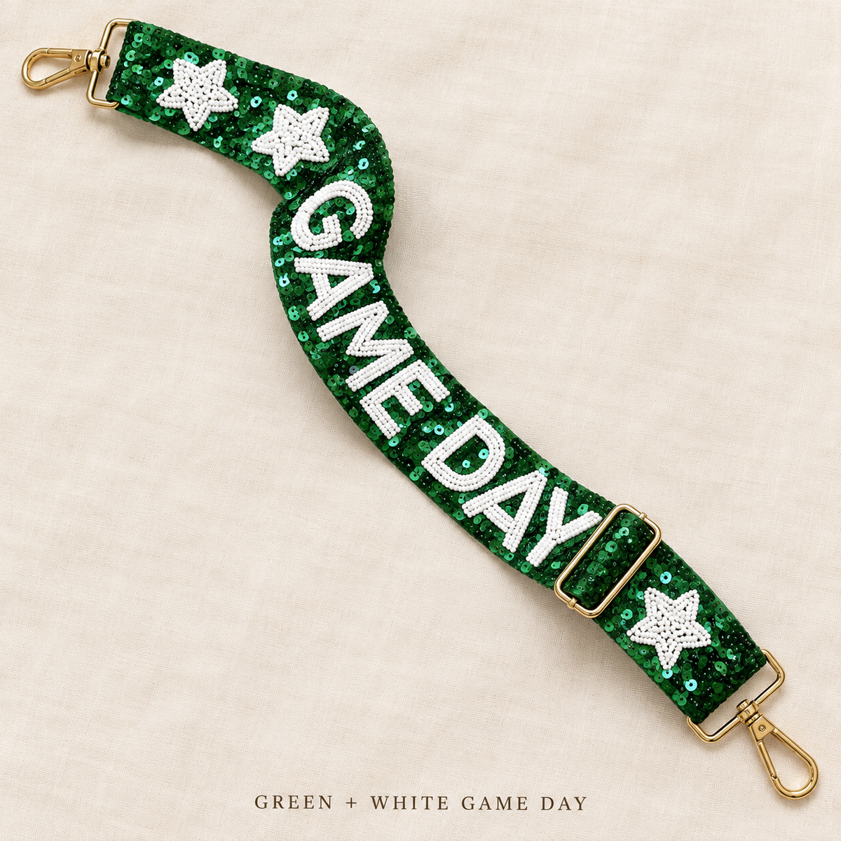 Sequin gameday strap Game day purse strap Stadium purse strap Go noles Strap Gameday accessory College bag strap Florida State sequin strap