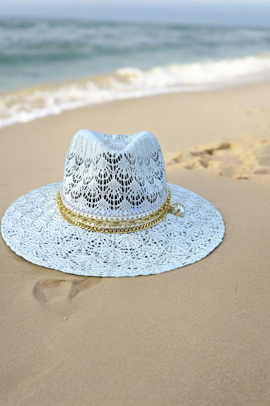 Pretty in lace Panama hat