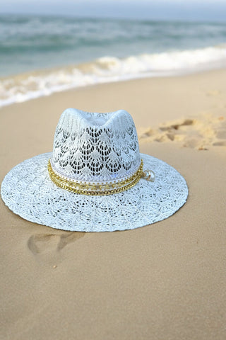 Pretty in lace Panama hat