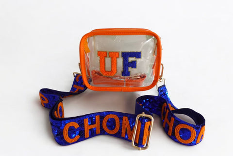 UF Game Day Crossbody Bag with Beaded Strap