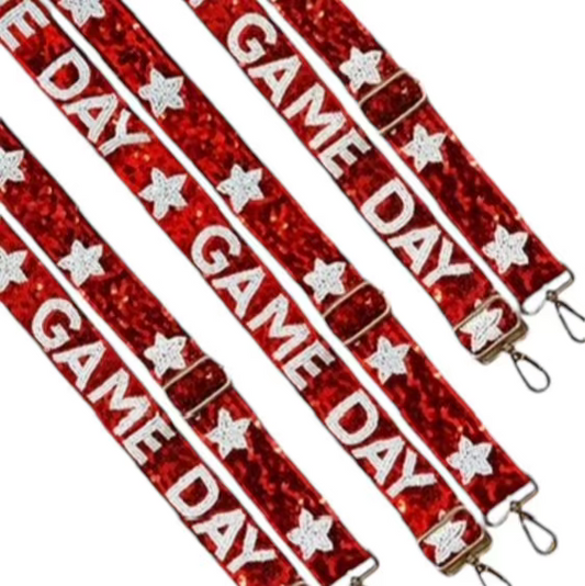 Beaded sequin purse strap by Sunkissed by Chrissy, featuring colorful beads and shimmering sequins for stylish accessory details.