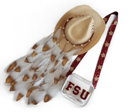 FSU Cowboy Hat with Feathers