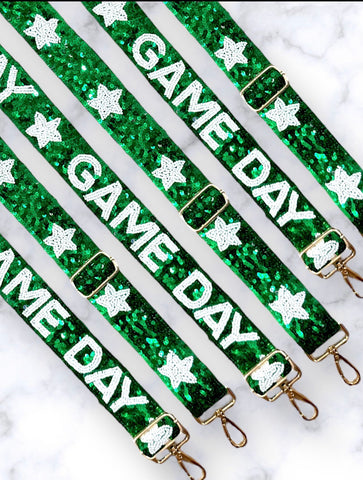 UM Game Day Crossbody Bag with Beaded Strap