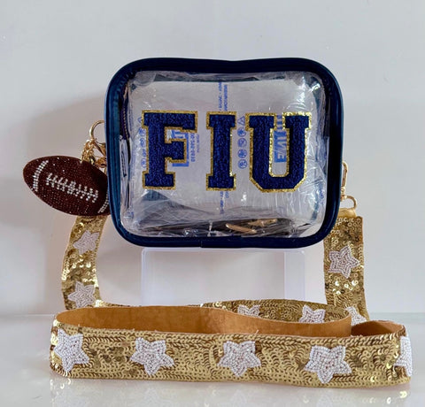 FIU Game Day Crossbody Bag with Beaded Strap