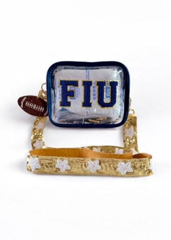 FIU Game Day Crossbody Bag with Beaded Strap