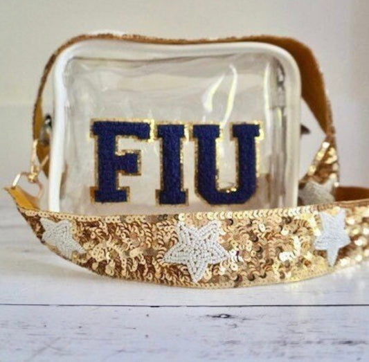 FIU Game Day Crossbody Bag with Beaded Strap