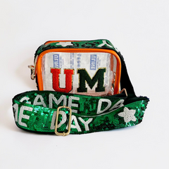 Stadium Purse Clear game day bag Clear crossbody purse Miami stadium bag Orange clear purse Green Clear bag Custom College stadium bag