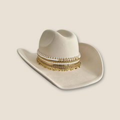 Custom Bride Cowgirl hat Country bride Western Bachelorette cowboy hat Personalized cowgirl hat Bride to be cowboy hat Vegan suede cowboy