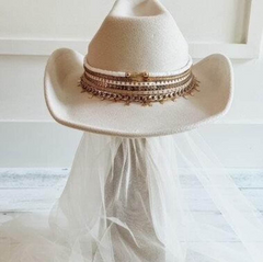 Custom Bride hat Bride hat with veil Bride cowboy hat with veil Bachelorette hat Wifey hat Bride to be hat MRS cowboy hat Bride cowgirl hat