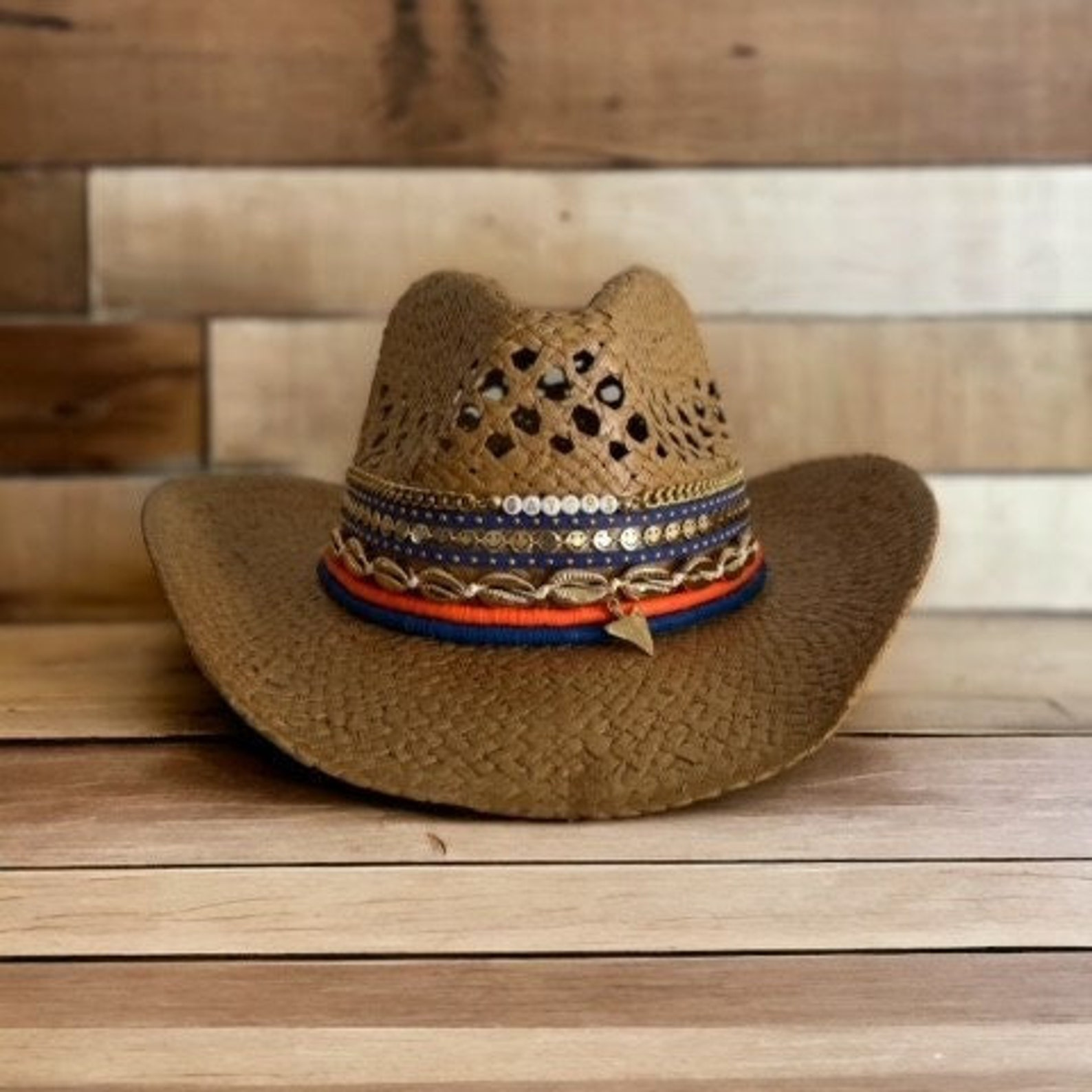 Gators cowboy hat Gameday UF hat Gators UF tailgate hat University of Florida hat College team hat Blue & Orange hat Florida Gator UF gift