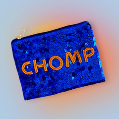 Game Day pouch beaded white coin purse Gameday coin pouch wristlet for game day zipper pouch wallet for game day coin purse white and gold
