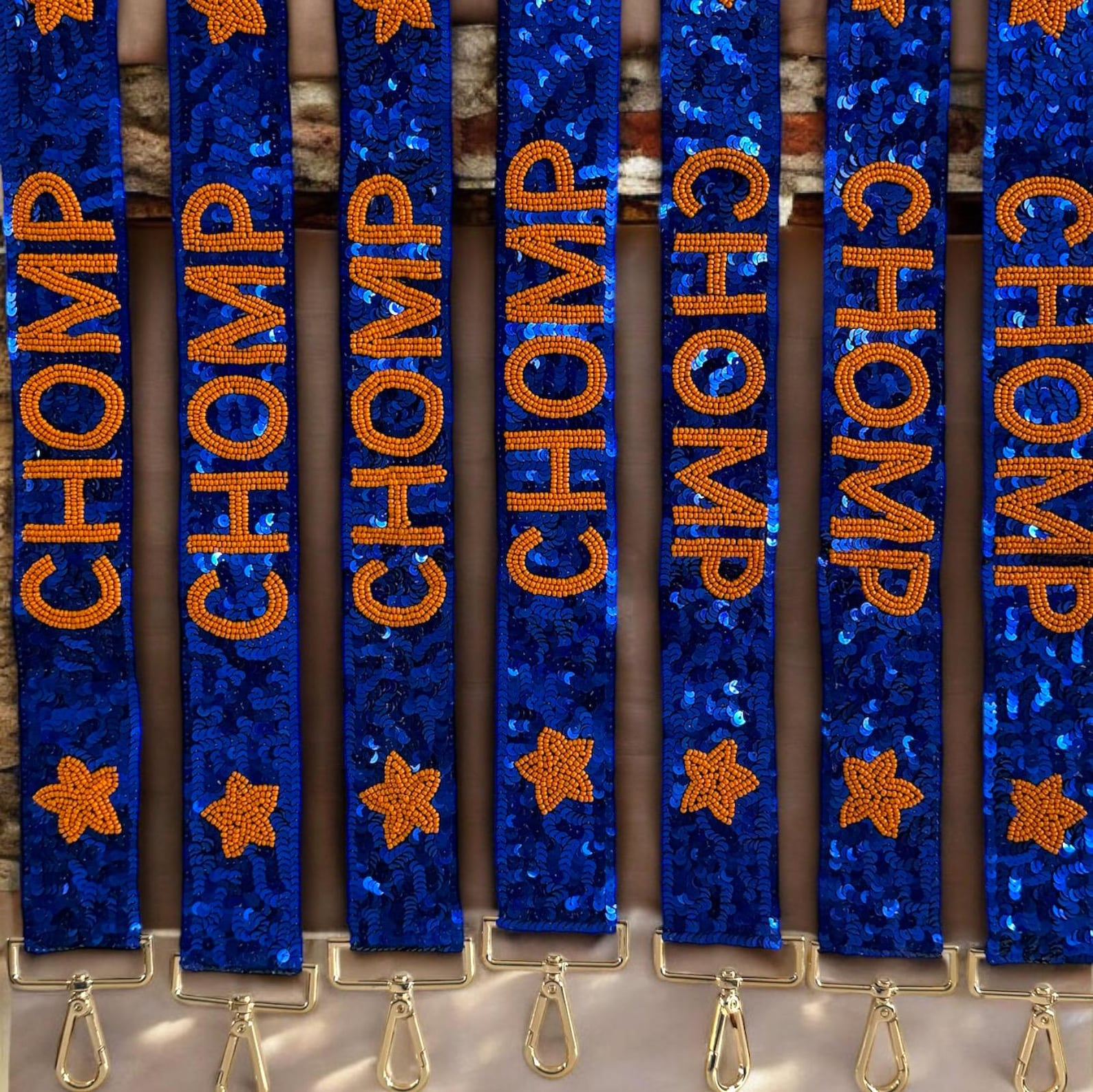 UF Gameday bag University of Florida Clear stadium purse Chomp Strap Gator themed bag University of Florida inspired bag Gator fan gift Orange and blue clear purse