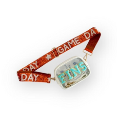 Clear Custom Fanny pack Clear bum bag Custom Waist bag Clear crossbody bag College belt bag Clear Sports Waist pouch School Spirit purse
