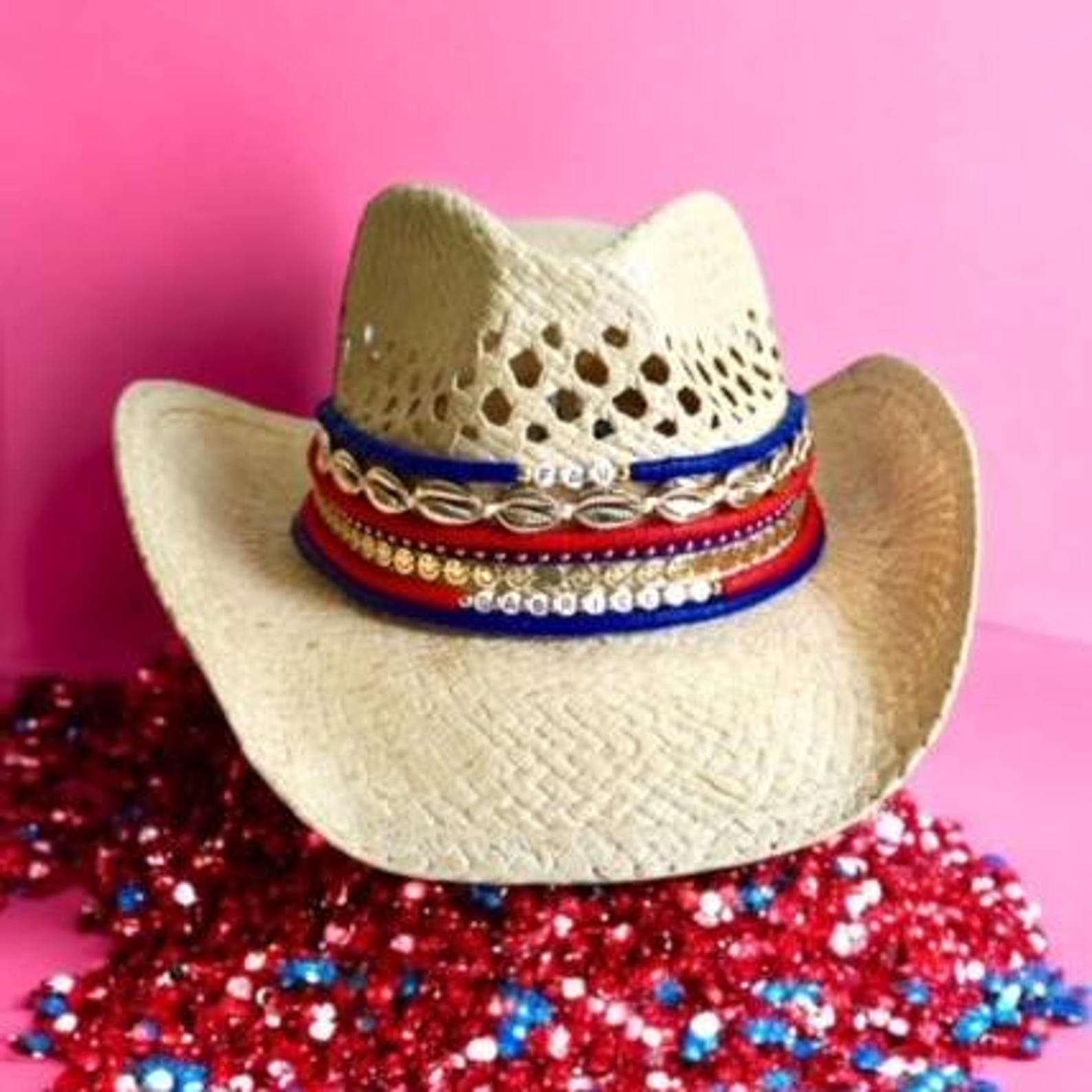 Custom cowboy hat University cowboy hat Bed party hat College cowboy hat gift Gameday style College team hat cowgirl hat Football team hat