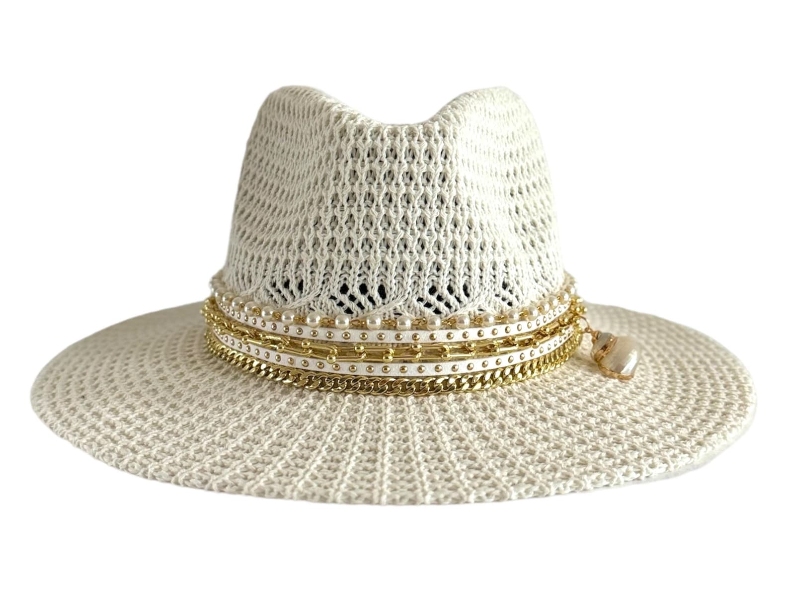Beach Summer Fedora Panama hat Honeymoon Embellished Boho Festival Vacation Cruise Tropical Island Resort Wear Coastal Boutique Island Hat