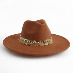 Rancher hat Custom Wide brim hat for Nashville cowgirl hat Western Flat brim Cowboy hat Embellished hat Jeweled Rancher hat Statement hat