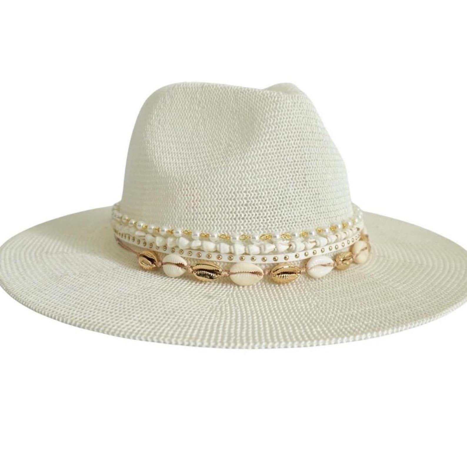 Custom Panama hat Jeweled Cowboy Hat Rancher Hat, Hat for fashionista, Custom Fedora, Wide Brim Hat Panama Hat, Hat for Festival Resort wear