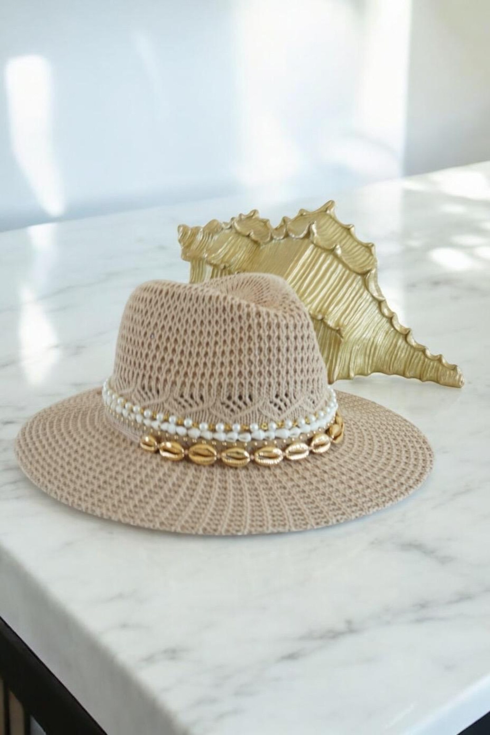 Beach Summer Fedora Panama hat Honeymoon Embellished Boho Festival Vacation Cruise Tropical Island Resort Wear Coastal Boutique Island Hat