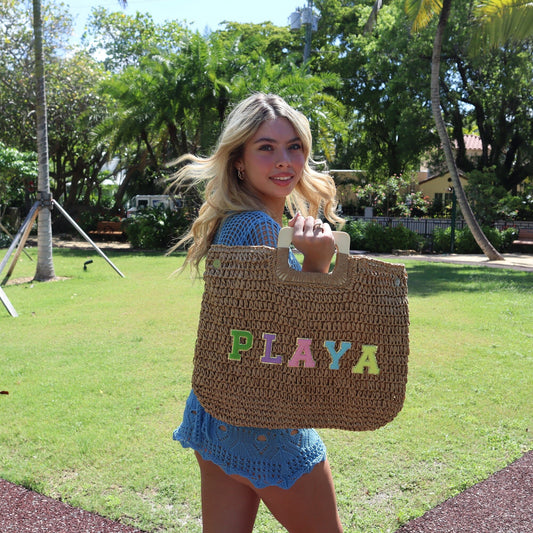 Beach bag Beach tote Vacation beach bag Custom tote Straw purse Bag for pool day tote Custom beach bag Gift idea Personalized straw bag