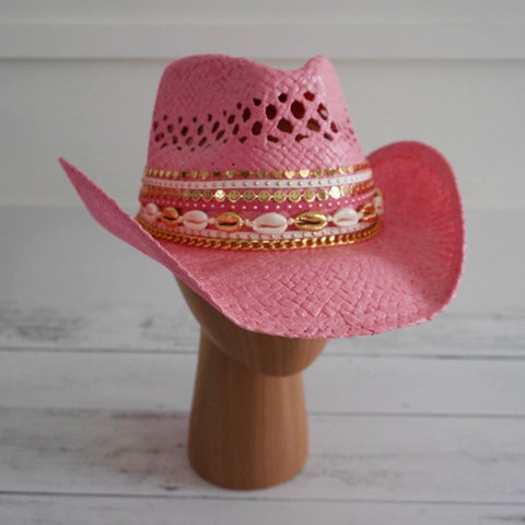 Pink Cowgirl hat Custom Bachelorette hat Nashville hat Custom Cowboy Hat festival hat Bachelorette hat Personalized cowboy hat Bling hat