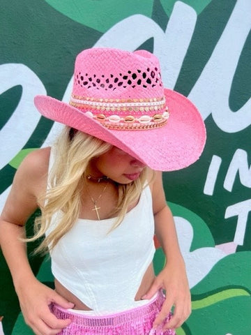 Pink Cowgirl hat Custom Bachelorette hat Nashville hat Custom Cowboy Hat festival hat Bachelorette hat Personalized cowboy hat Bling hat