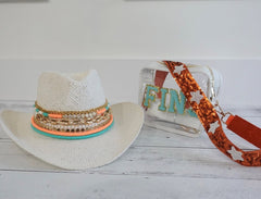 Dolphins Cowboy Hat Jeweled Dolphins Visor Fins Hat Miami Dolphins hat Custom NFL cowboy hat Miami Dolphins fan gift idea