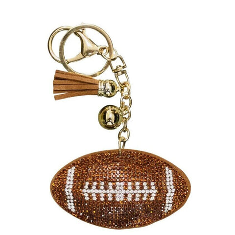 Rhinestone keychain Football keychain Basketball keychain Rhinestone football keychain Rhinestone basketball Bling Keychain Purse Charm