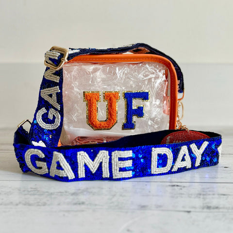 Clear stadium bag College Game day Bag Custom stadium bag Clear crossbody purse Clear concert bag Custom tailgate bag Clear team bag