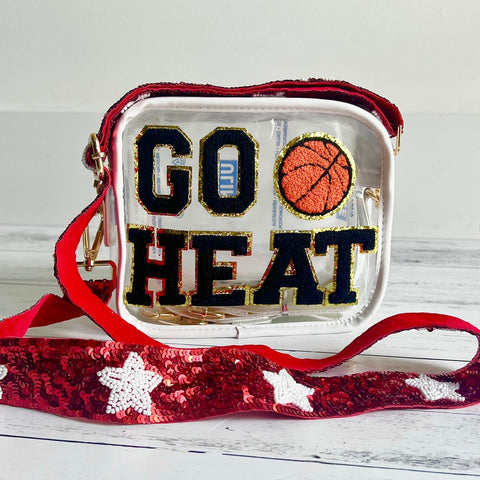 Clear stadium bag College Game day Bag Custom stadium bag Clear crossbody purse Clear concert bag Custom tailgate bag Clear team bag