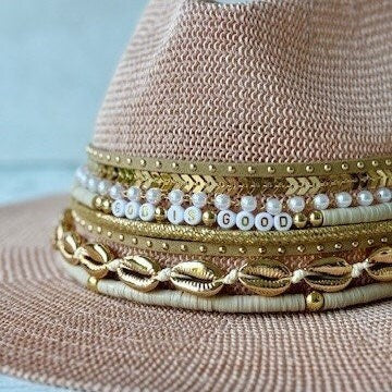 Custom Fedora hat Jeweled Cowboy Hat Rancher Hat, Hat for fashionista, Custom Fedora, Wide Brim Hat Panama Hat, Hat for Festival Resort wear