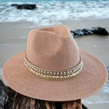 Custom Fedora hat Jeweled Cowboy Hat Rancher Hat, Hat for fashionista, Custom Fedora, Wide Brim Hat Panama Hat, Hat for Festival Resort wear