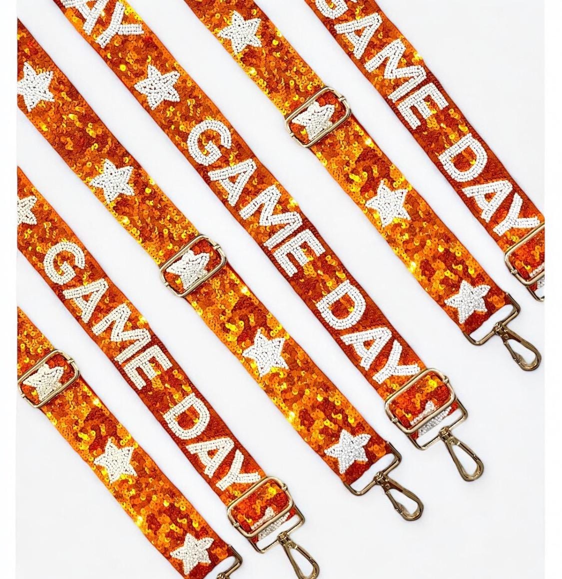 Miami Hurricanes Orange Green Clear Stadium Purse Game day Bag Crossbody Sequin Strap Custom Fan Gift 305