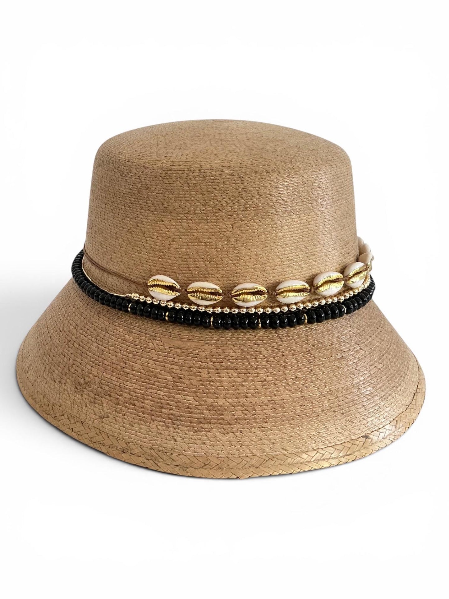 Palm Bucket Hat for Women Designer Straw Beach Hat Resort Vacation Hat Coastal Chic Sun Hat with gems Honeymoon Yacht Outfit idea Resort