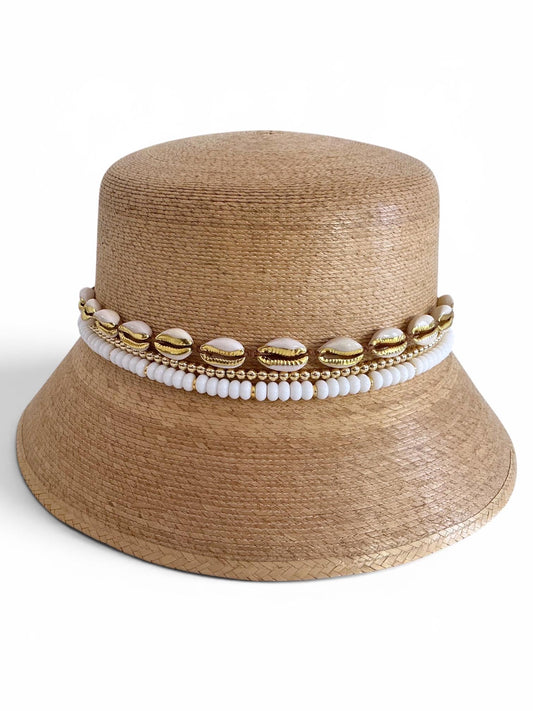 Designer straw palm bucket hat by Sunkissed by Chrissy, photo 1