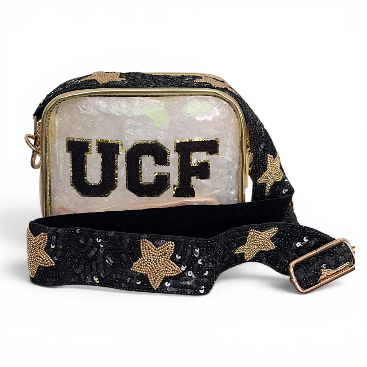 Clear Game Day Bag Stadium Approved Purse Crossbody Transparent Pouch College Team Football Fan Tailgate Concert Accessory