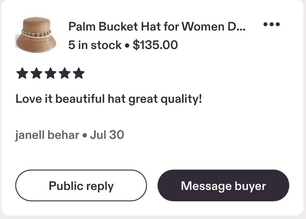 Palm Bucket Hat for Women Designer Straw Beach Hat Resort Vacation Hat Coastal Chic Sun Hat with gems Honeymoon Yacht Outfit idea Resort