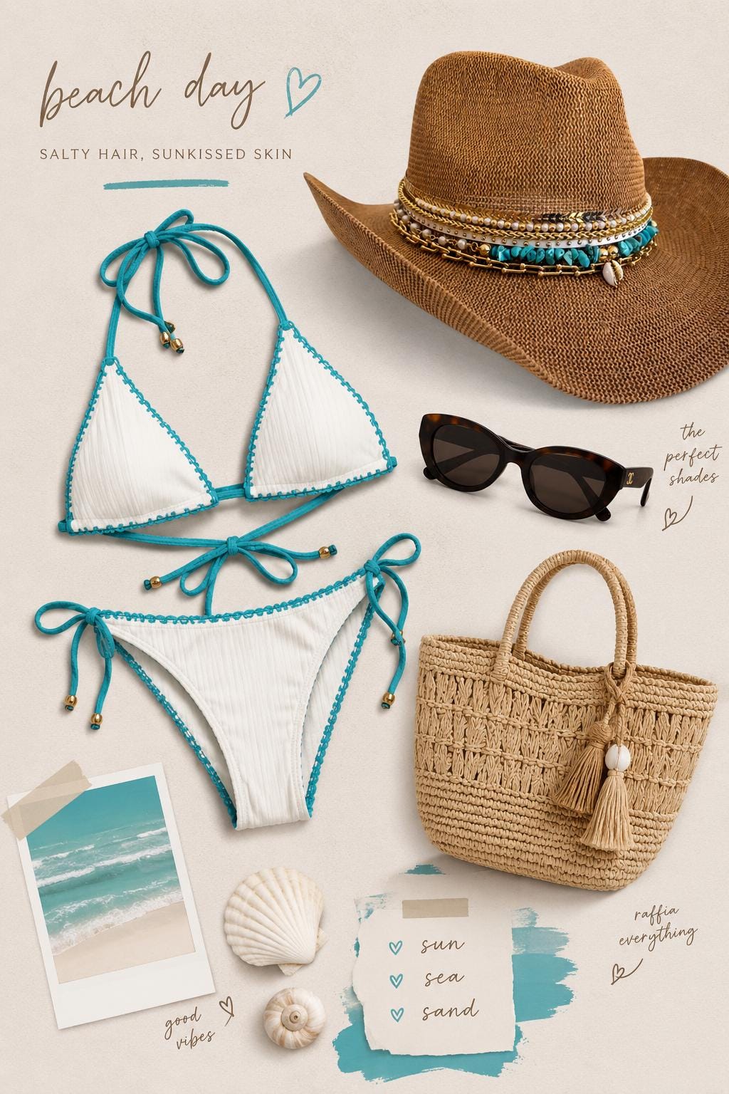 Sunkissed by Chrissy turquoise cowboy hat for women, boho beach vacation style with western straw design, perfect for summer festivals.