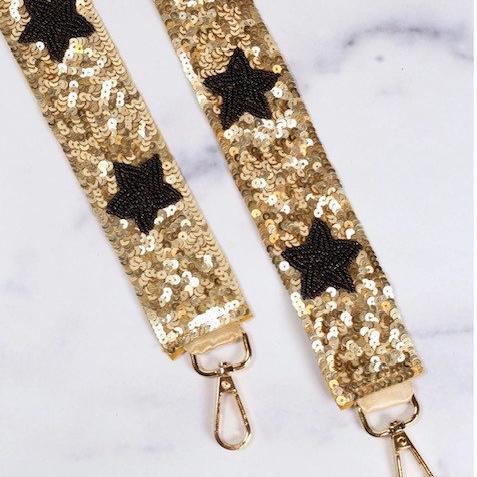 Sequin Purse Strap Beaded Crossbody Bag Accessory Gameday Strap Stadium Bag Replacement Adjustable Handbag Chain Star Shoulder Attachment