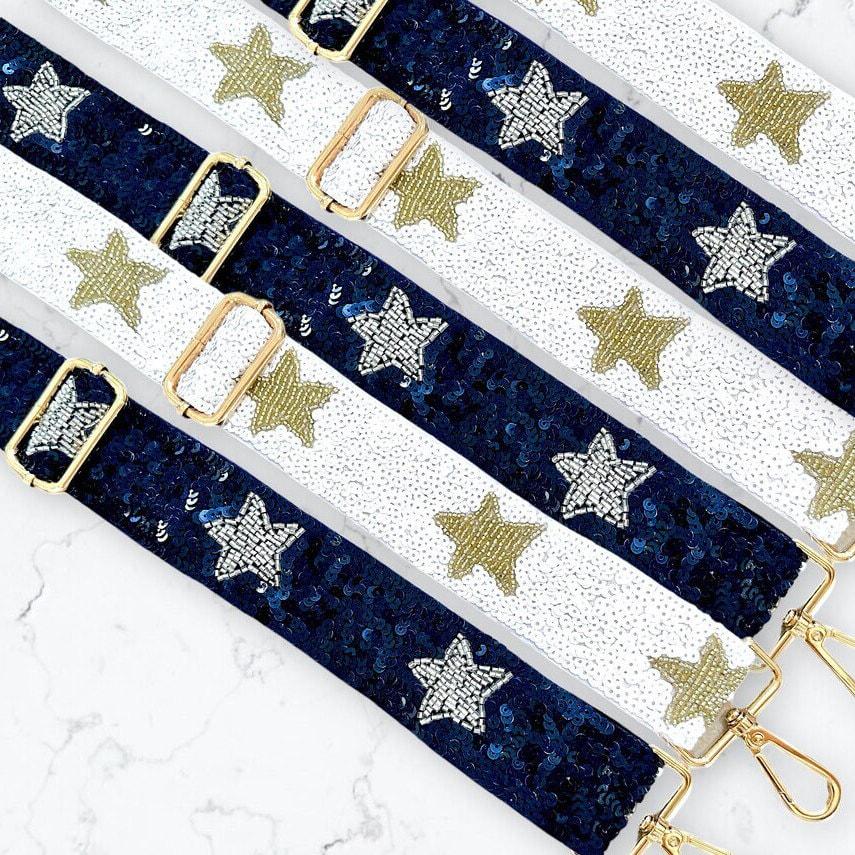 Sequin Purse Strap Beaded Crossbody Bag Accessory Gameday Strap Stadium Bag Replacement Adjustable Handbag Chain Star Shoulder Attachment