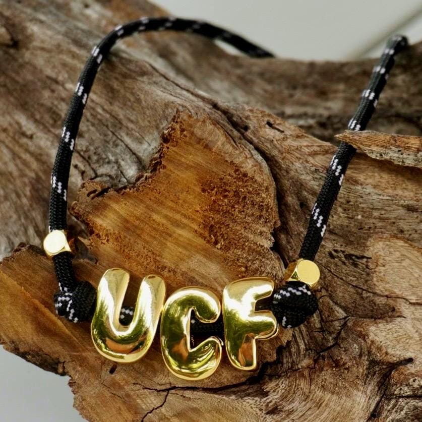 Game Day Necklace School Spirit Beaded Jewelry Graduation Gift University Student Name Personalized Ohio State Alabama Georgia MSU
