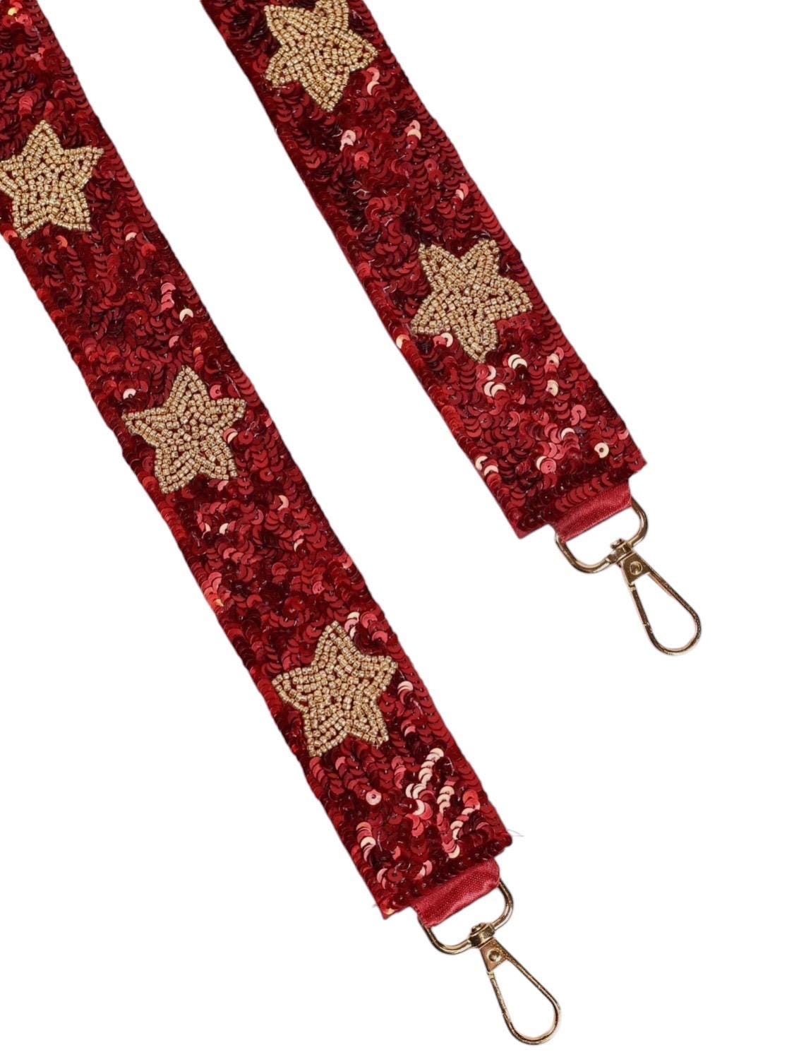 Clear Stadium Bag Crossbody Purse Sequin Strap Garnet Gold Fsu Gameday Football Fan Gear Gift Ncaa Approved Security Compliant Venue Handbag